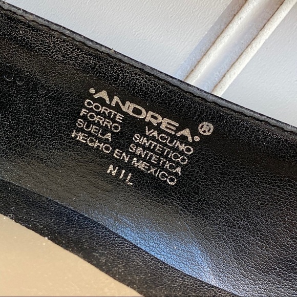 Andrea Zapatillas Black heels Size 10 - Picture 5 of 9